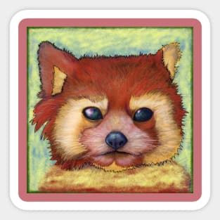 Cute Creature Based on a Red Panda Sticker